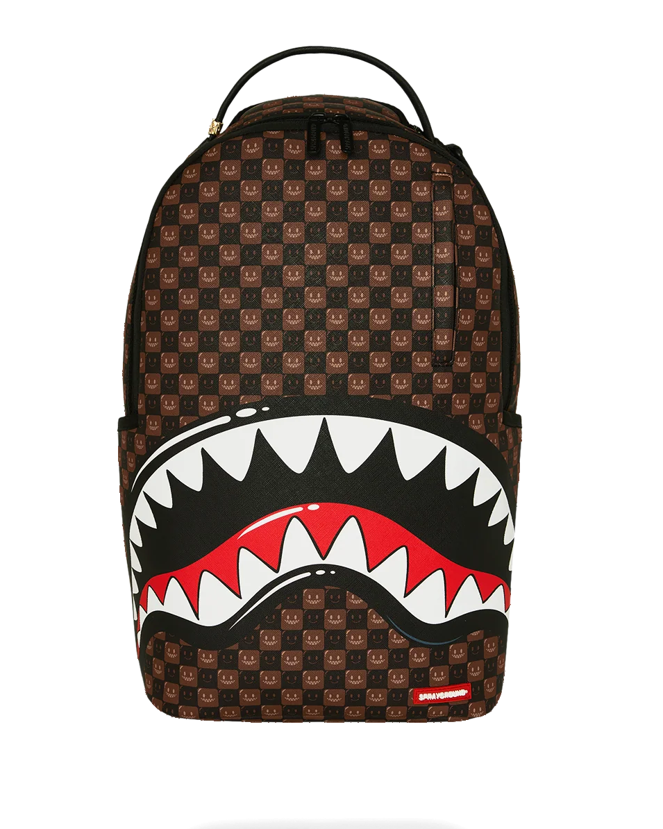 Sprayground Sharks in Paris Grin & Grind Backpack FRONT