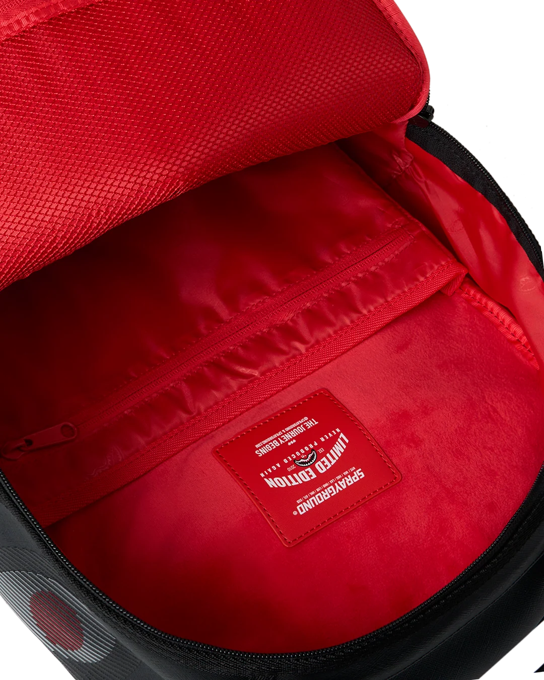 Sprayground Stealth Glide Backpack inside