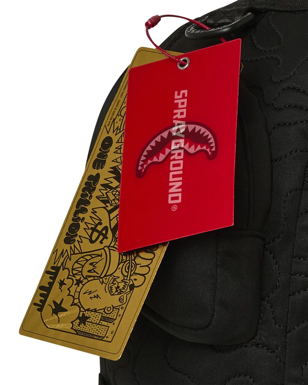 Sprayground Shark Central Kyushu Mountain Backpack tag