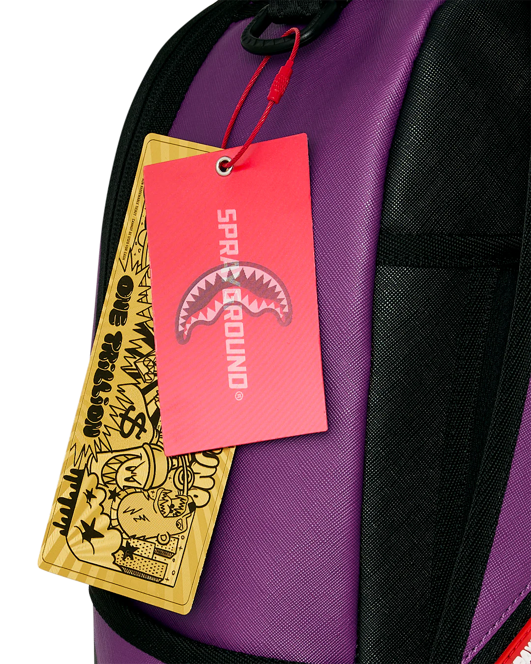 Sprayground Shark Central Bubble Shark Purple Backpack TAGS