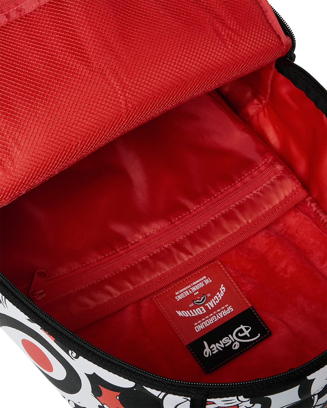 Sprayground Mickey Mouse Crammed Disney Backpack INSIDE