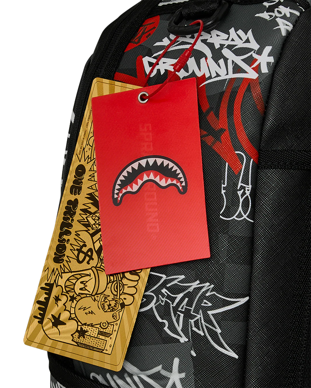 Sprayground Branded Bandit Backpack tags