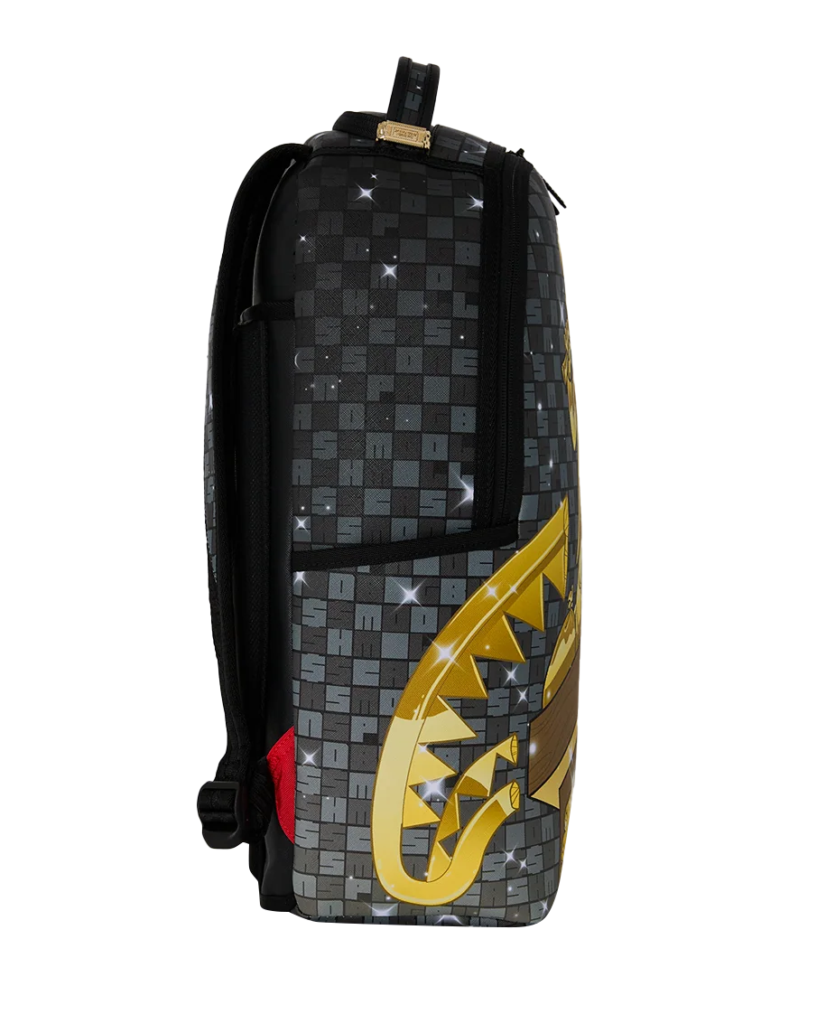 Sprayground Monopoly Get The Gold Backpack side
