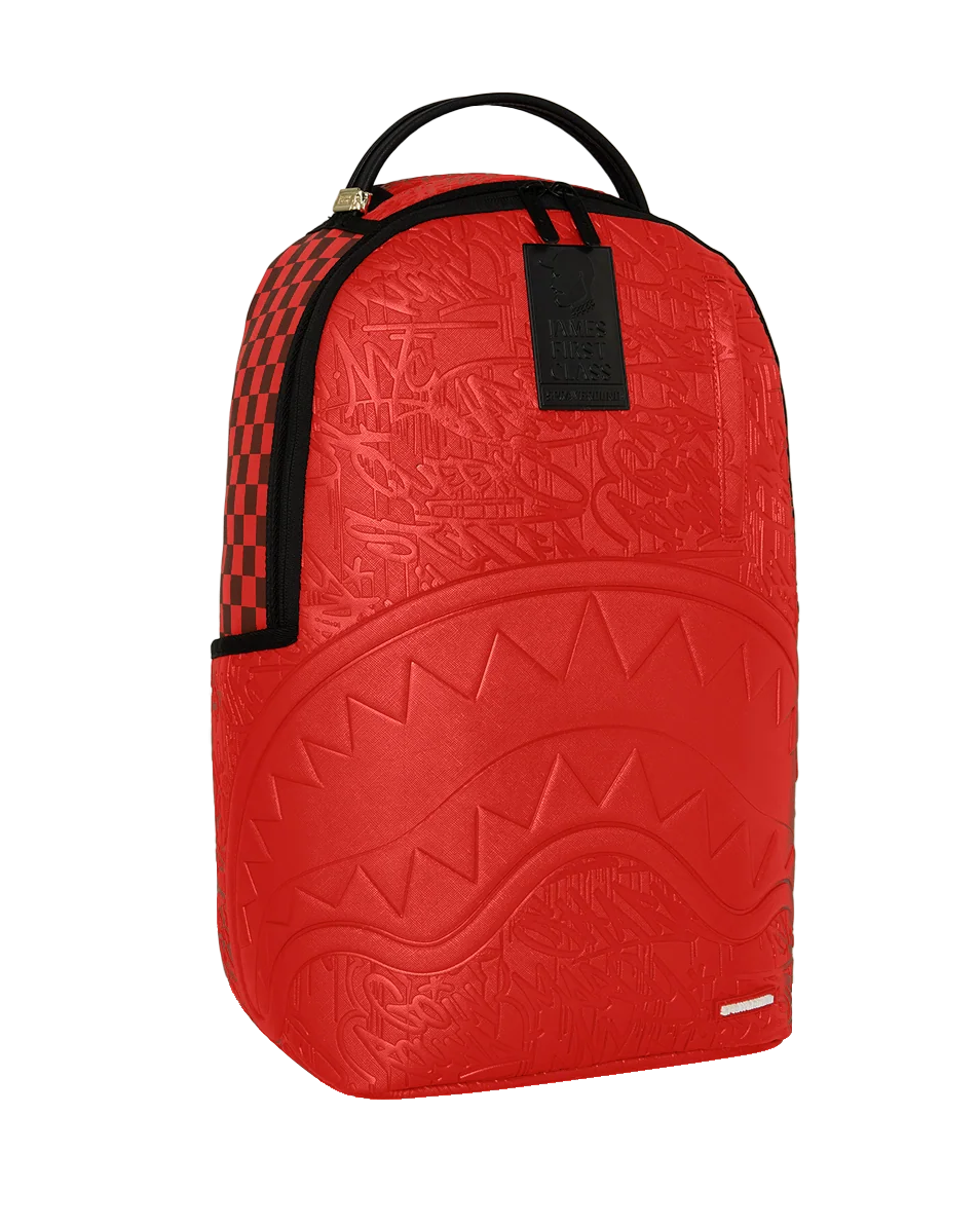 Sprayground James First Class Red Backpack SIDE