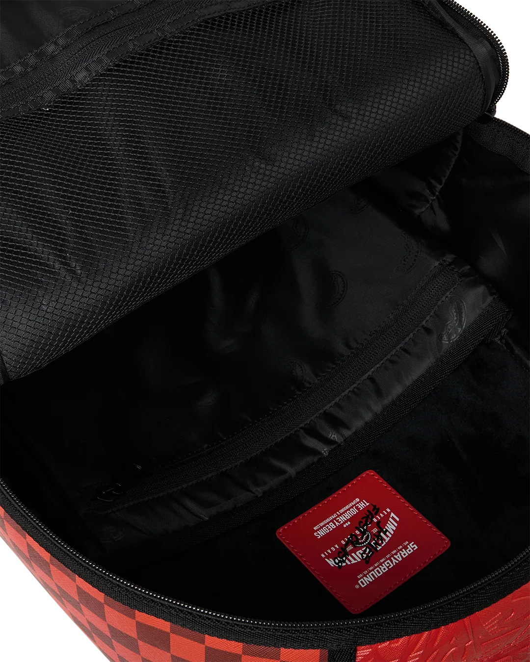 Sprayground James First Class Red Backpack INSIDE