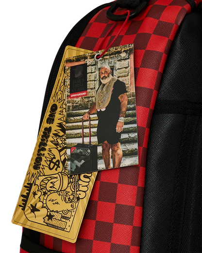 Sprayground James First Class Red Backpack TAG