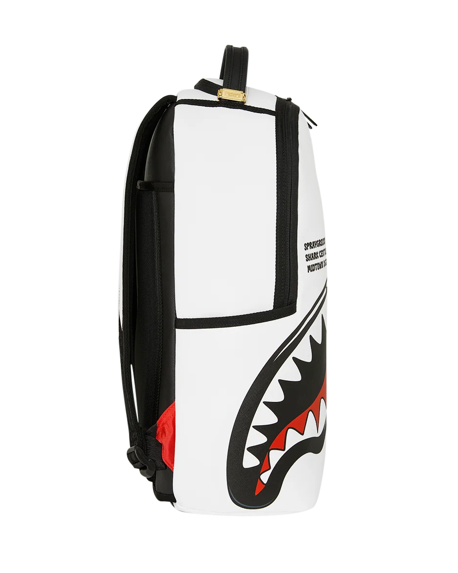 Sprayground Shark Central Bubble Shark White Backpack SIDE