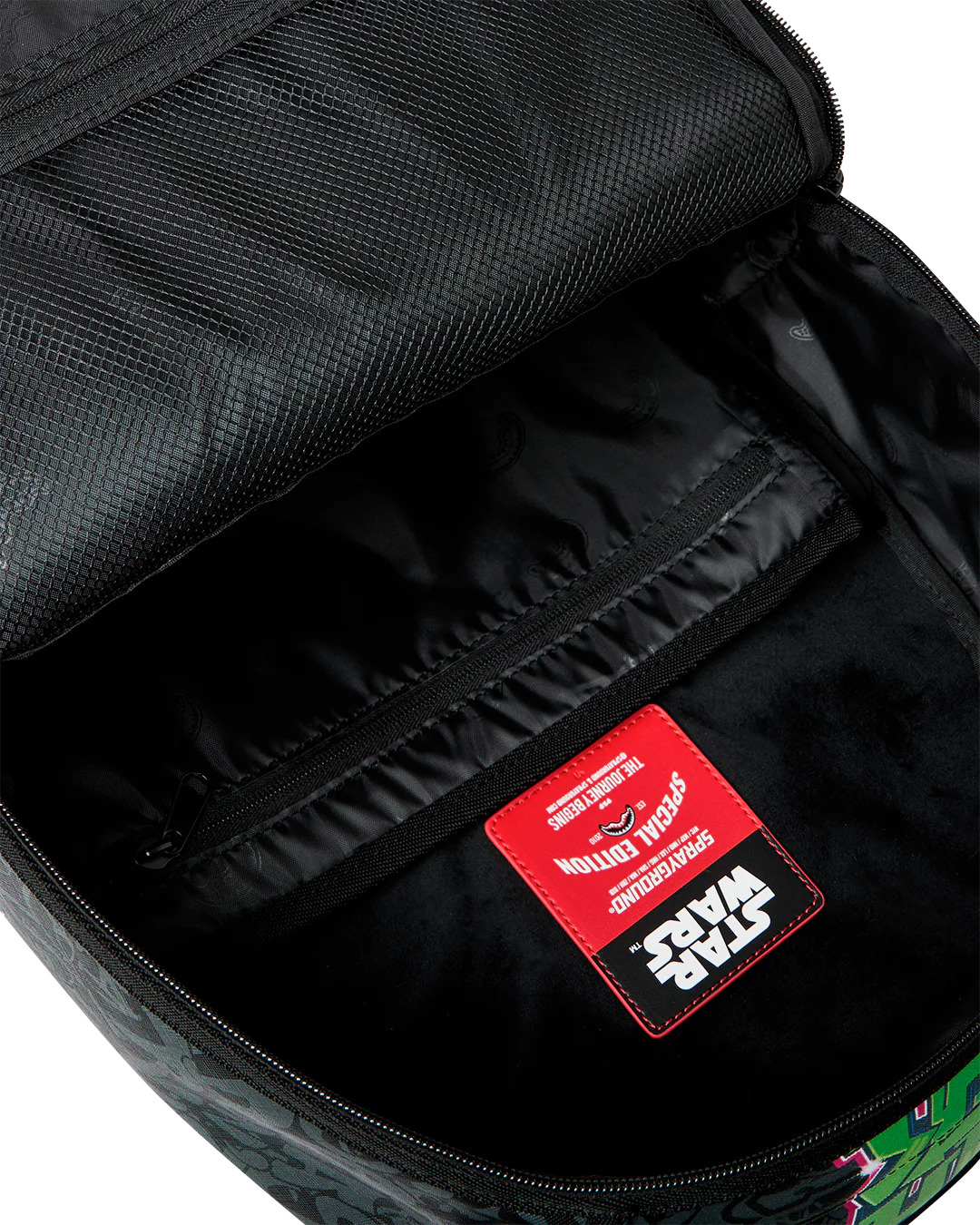 Sprayground x Star Wars Vader Graff Stack Backpack inside