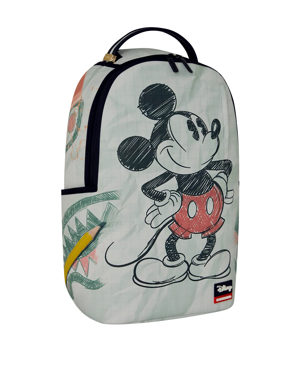 Sprayground x Disney Mickey Sketch Backpack side