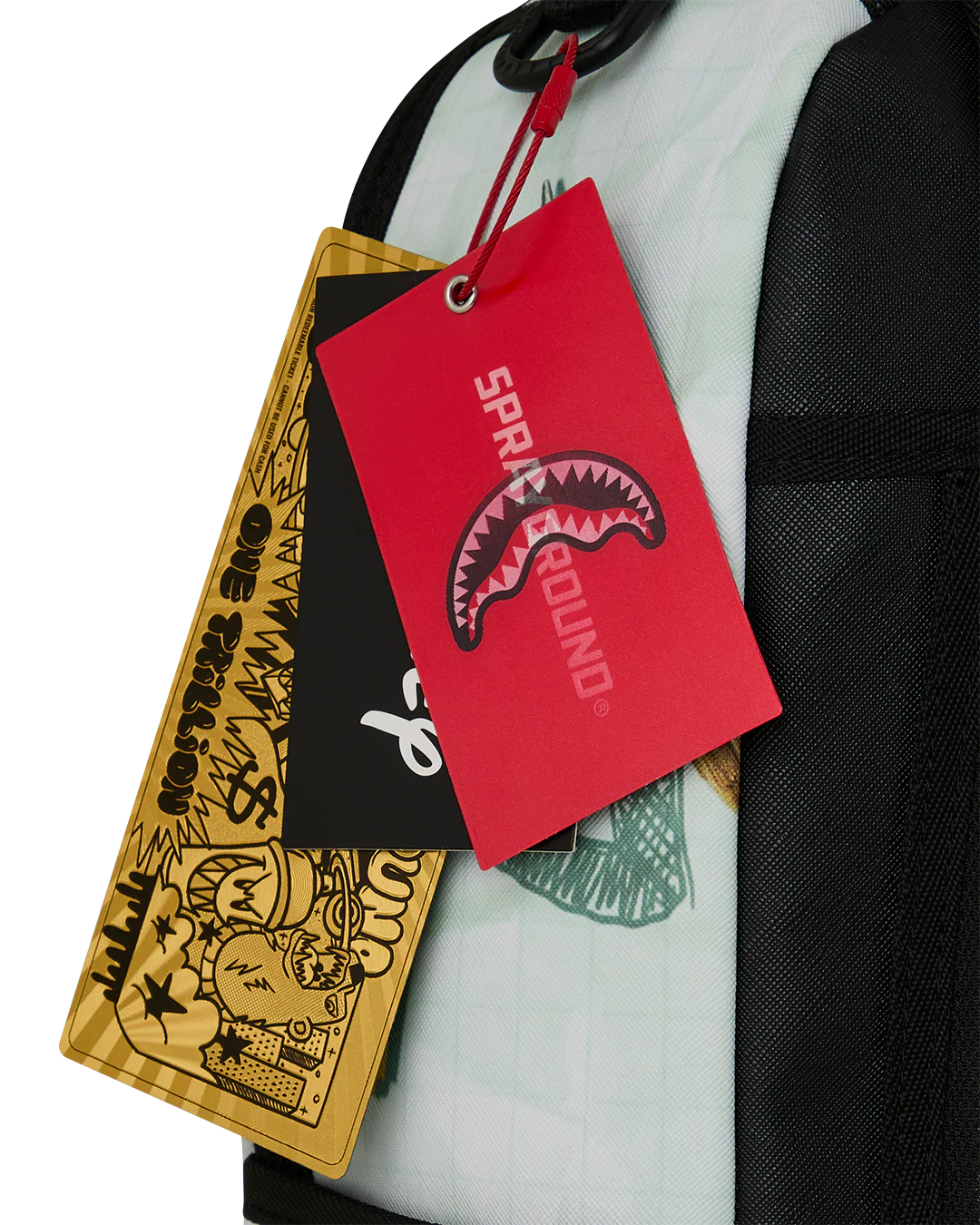 Sprayground x Disney Mickey Sketch Backpack tag