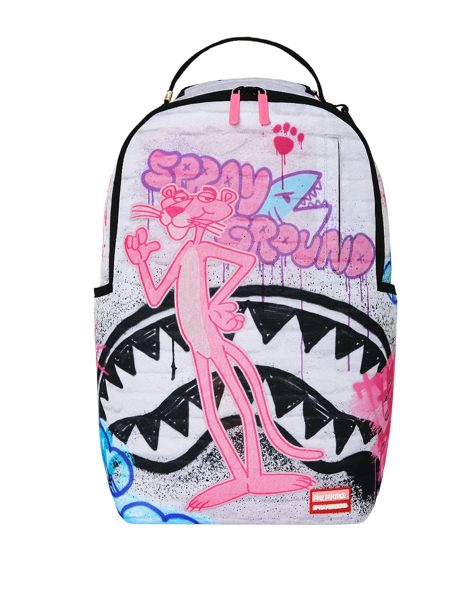 Sprayground Pink Panther Heist Mural Backpack FRONT