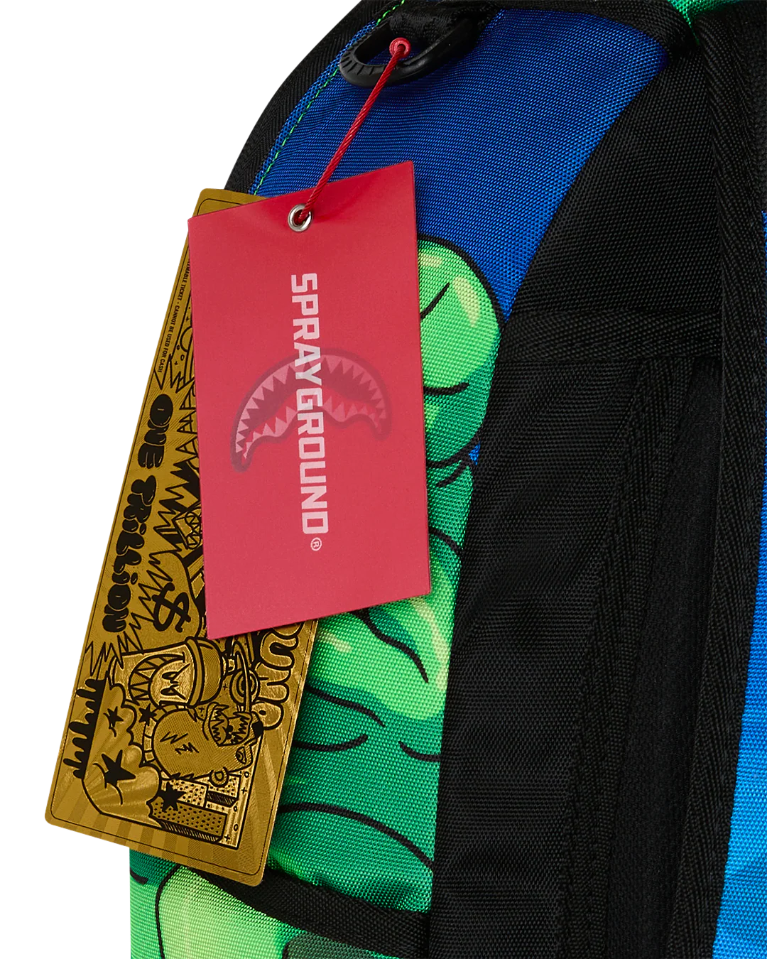 Sprayground x Rick and Morty Mutant Hunters Backpack tag