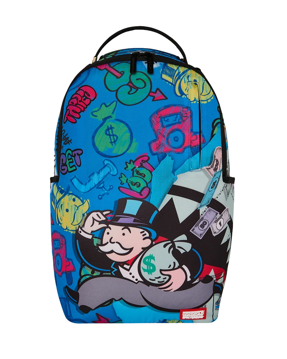 Sprayground x Monopoly Grab & Go Go Go Backpack front