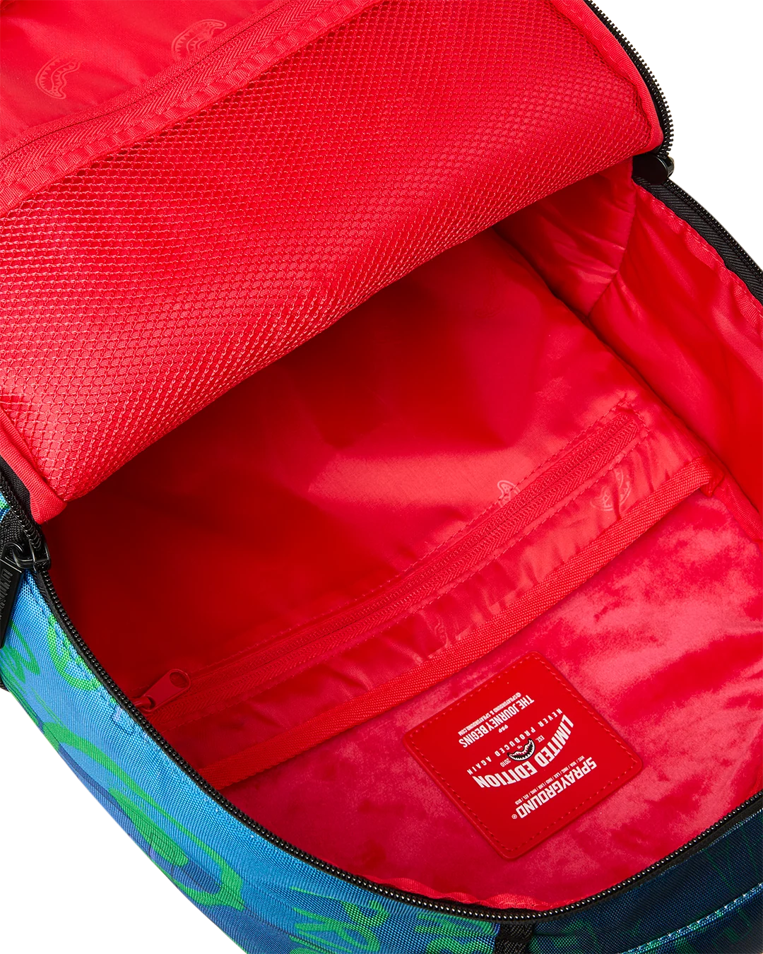 Sprayground DC Joker No Rules Backpack inside bag