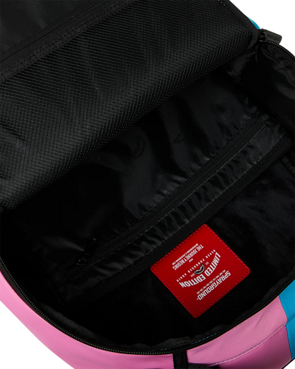 Sprayground Candy Clash Shark Central Backpack inside bag