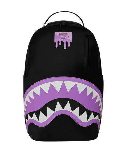 Sprayground Shark Central Passport Purple Backpack FRONT