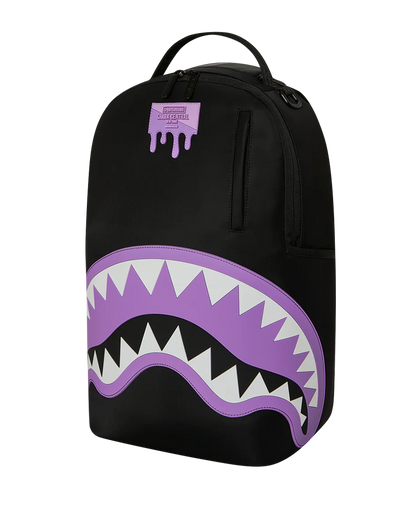 Sprayground Shark Central Passport Purple Backpack SIDE