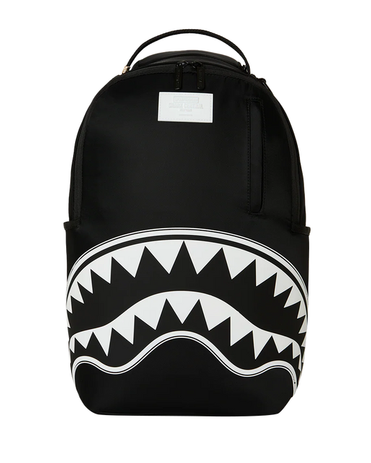 Sprayground Shark Central 2 Black White Backpack FRONT