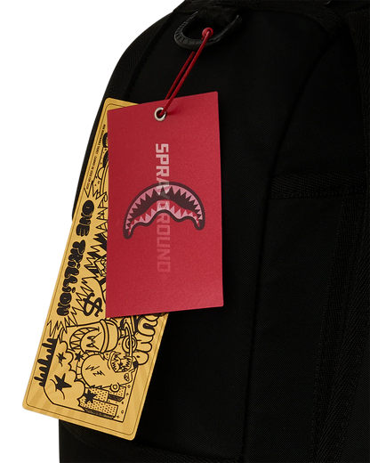 Sprayground Shark Central 2 Black White Backpack tags