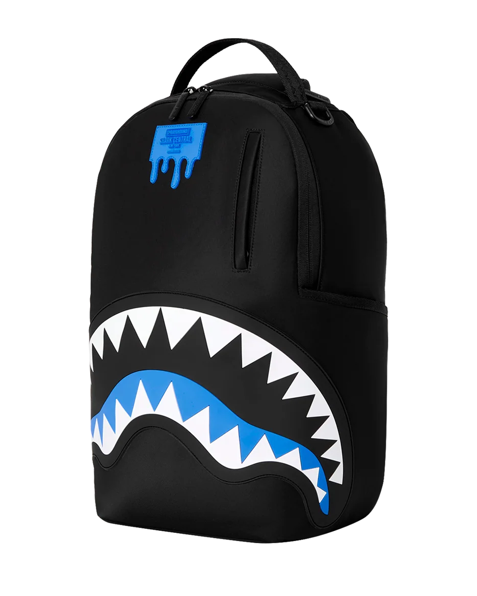 Sprayground Shark Central Passport Blue Backpack SIDE