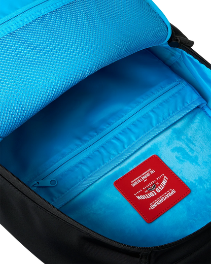 Sprayground Shark Central Passport Blue Backpack INSIDE