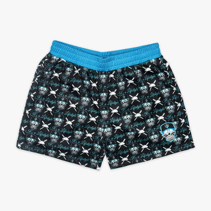 BL101 Slugger Skull Youth Mesh Shorts