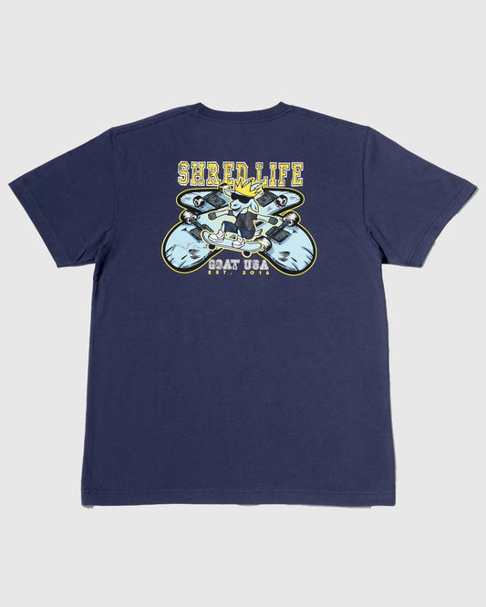 Goat USA Shred Life Tee back view
