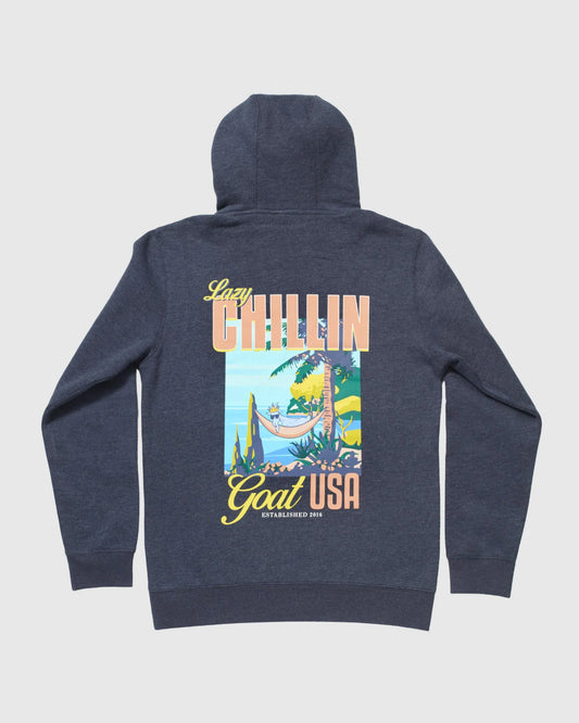 Goat USA Lazy Chillin' Hoodie back view