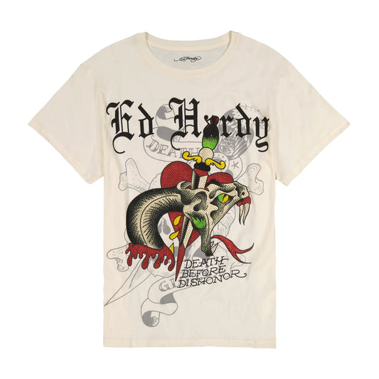 Ed Hardy Dagger Snake Tee front view