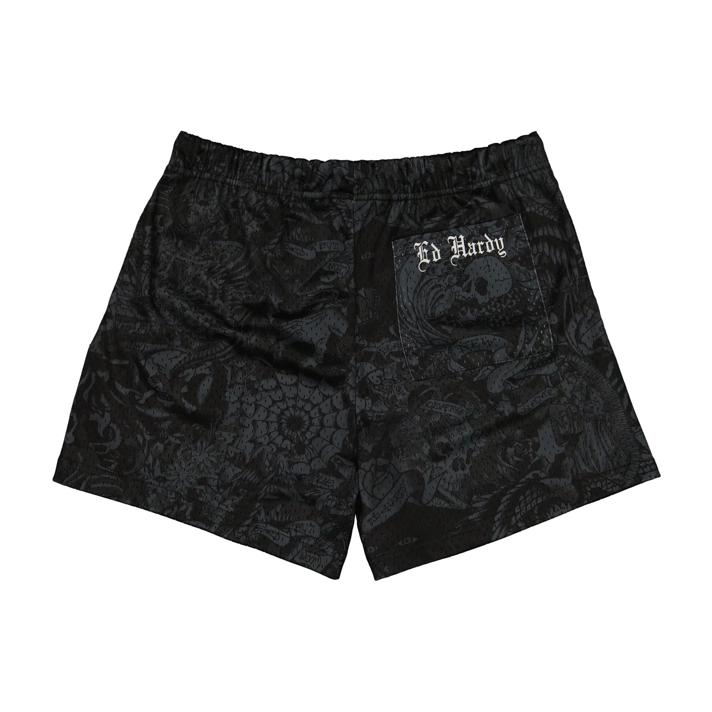 Ed Hardy Men's Cobra Flame Short back view