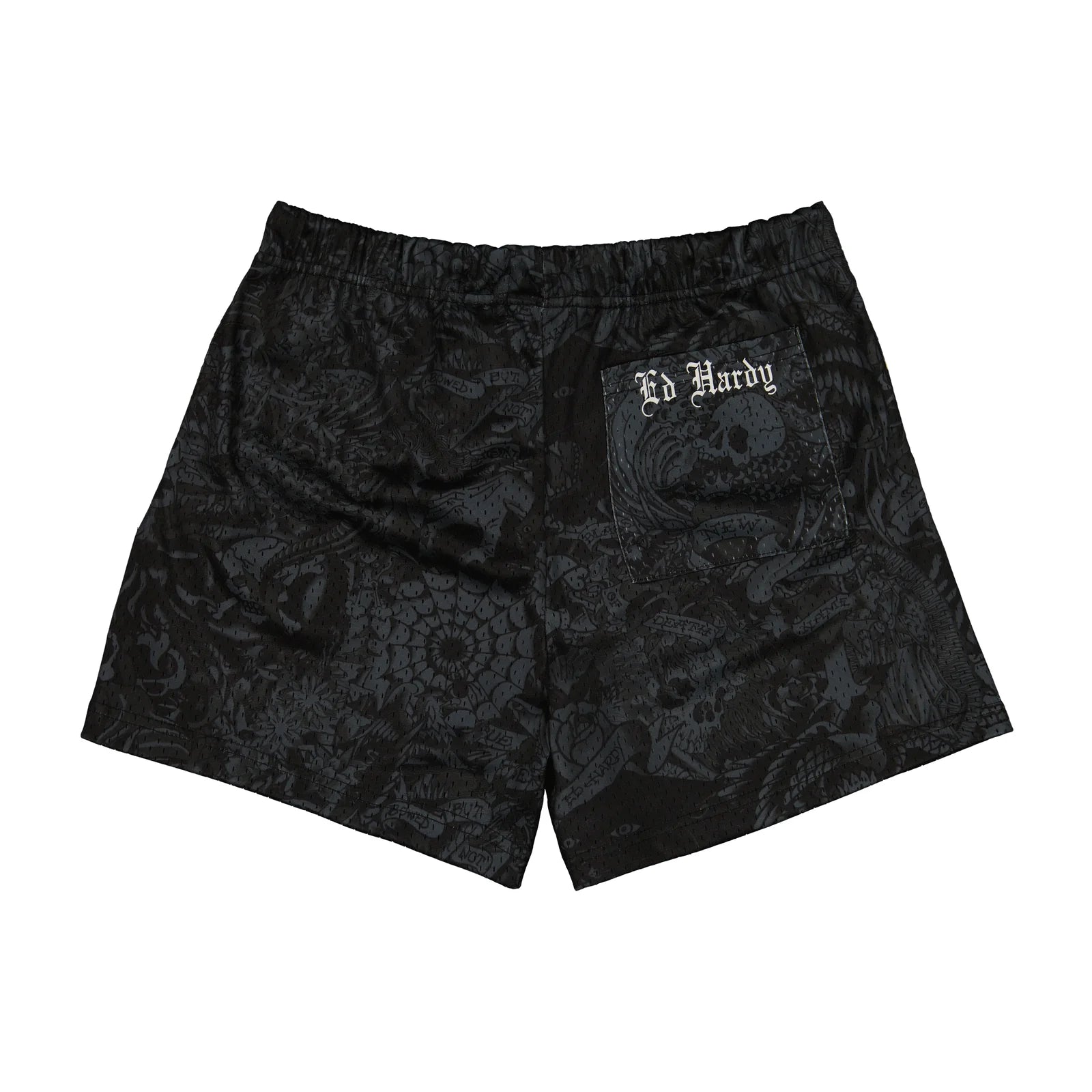 Ed Hardy Men's Cobra Flame Short back view
