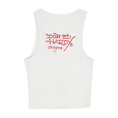 Ed Hardy Cross Rib Tank Top back view