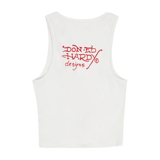 Ed Hardy Cross Rib Tank Top back view