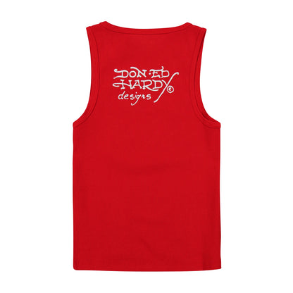 Ed Hardy Cross Rhinestone Tank Top back view