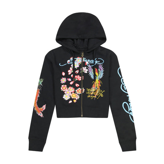 Ed Hardy Phoenix Y2K Hoodie front view
