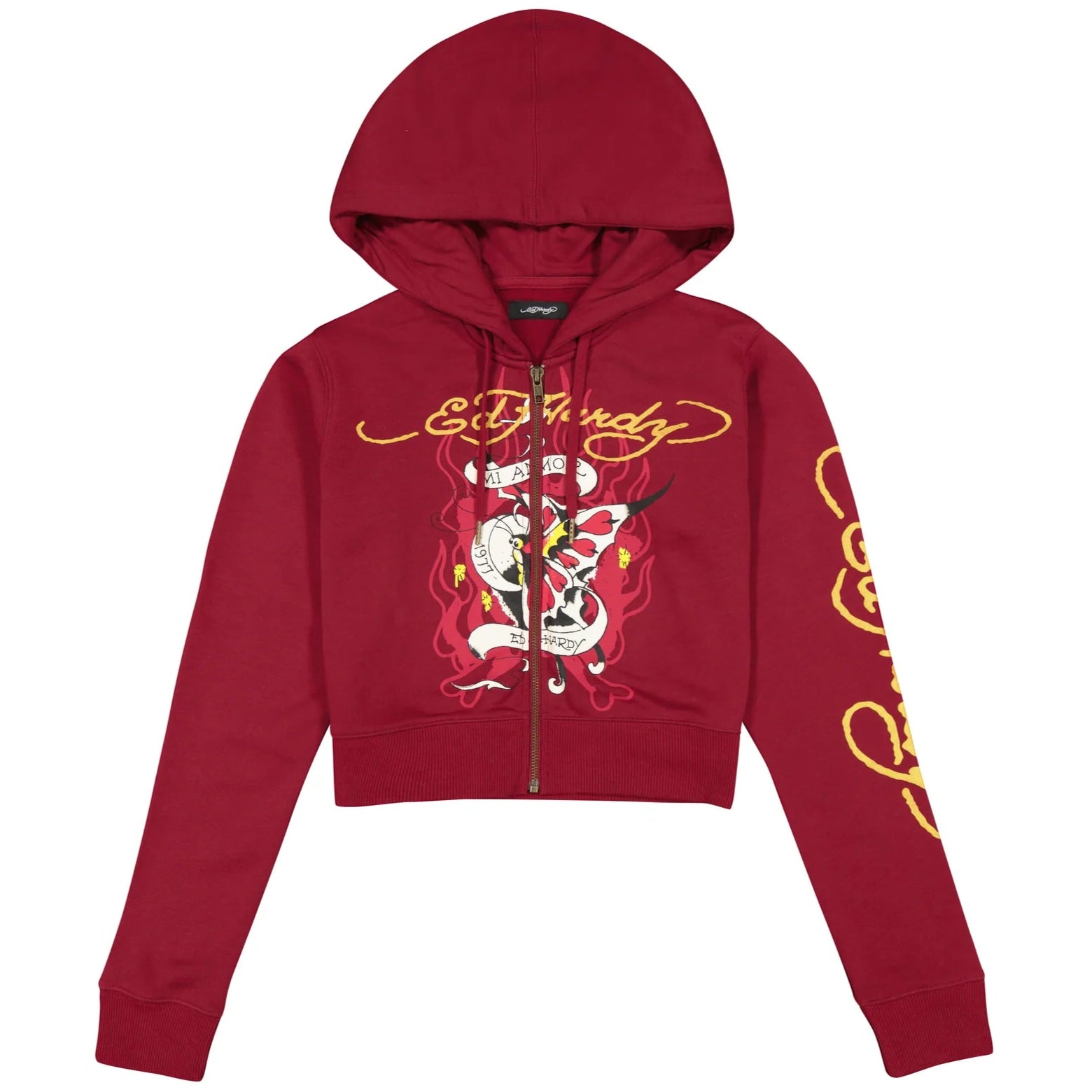 Ed Hardy Amor Butterfly Hoodie front view