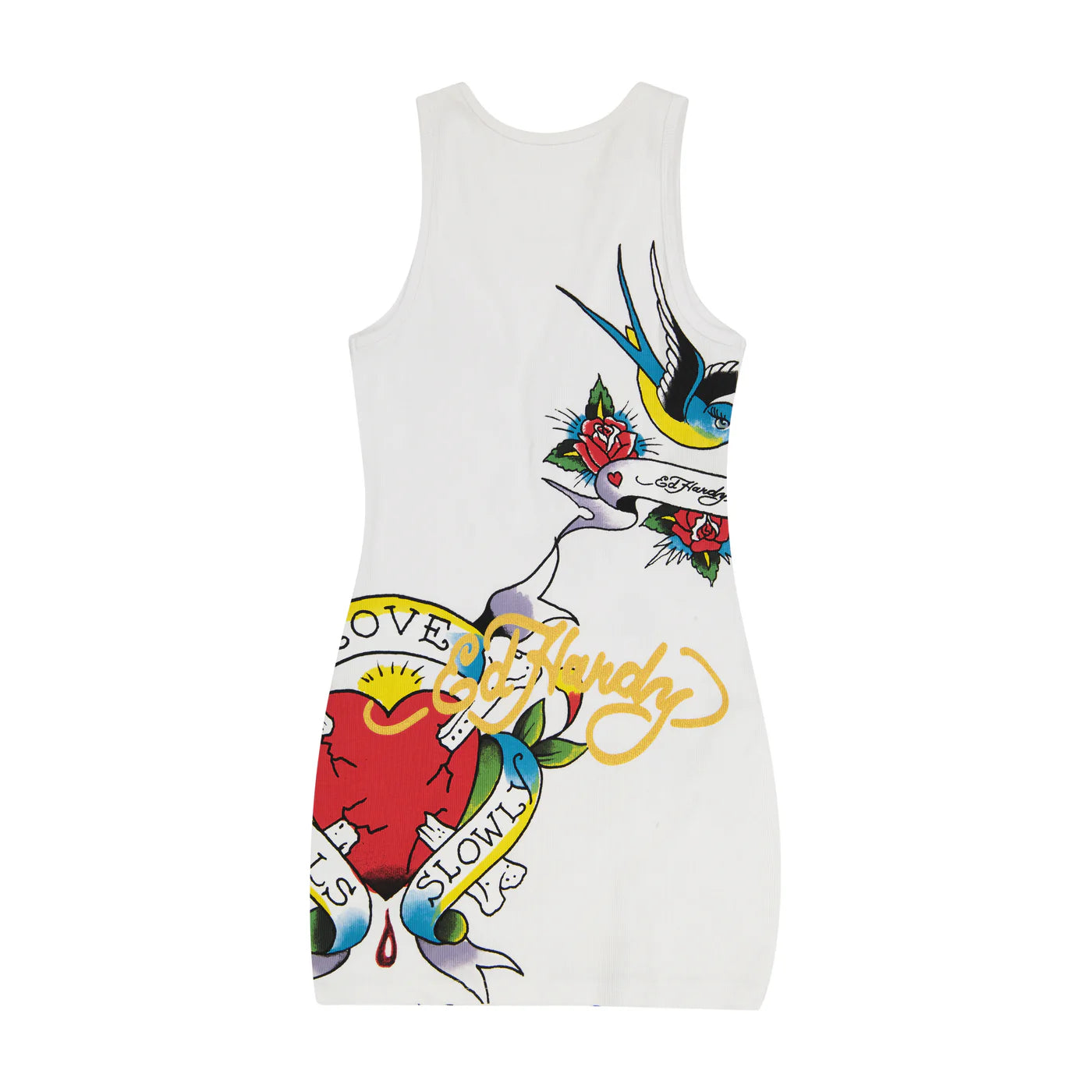 Ed Hardy LKS Heart Tank Dress back view