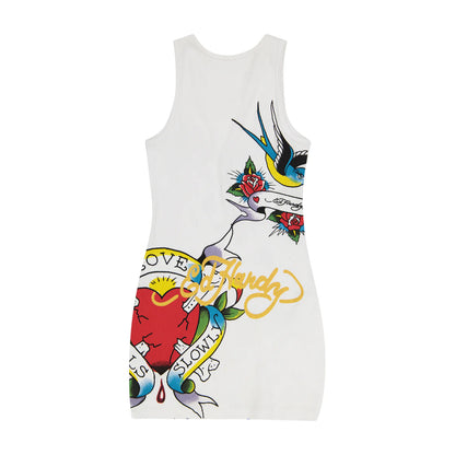 Ed Hardy LKS Heart Tank Dress back view