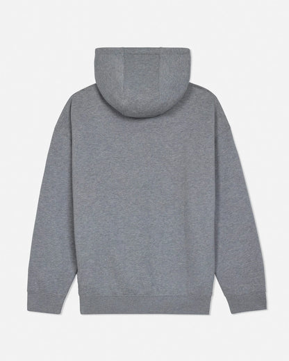 Gray hoodie on a light gray background