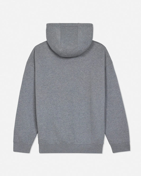 Gray hoodie on a light gray background