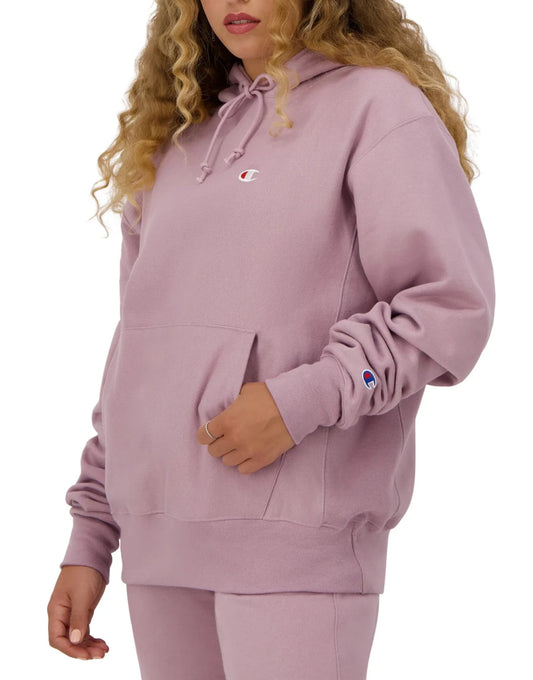 Women's C Logo Reverse Weave Oversized Hoodie side view