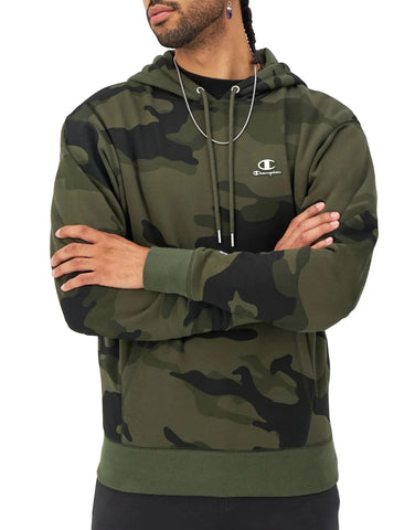 Men's Patch Logo Camouflage Hoodie