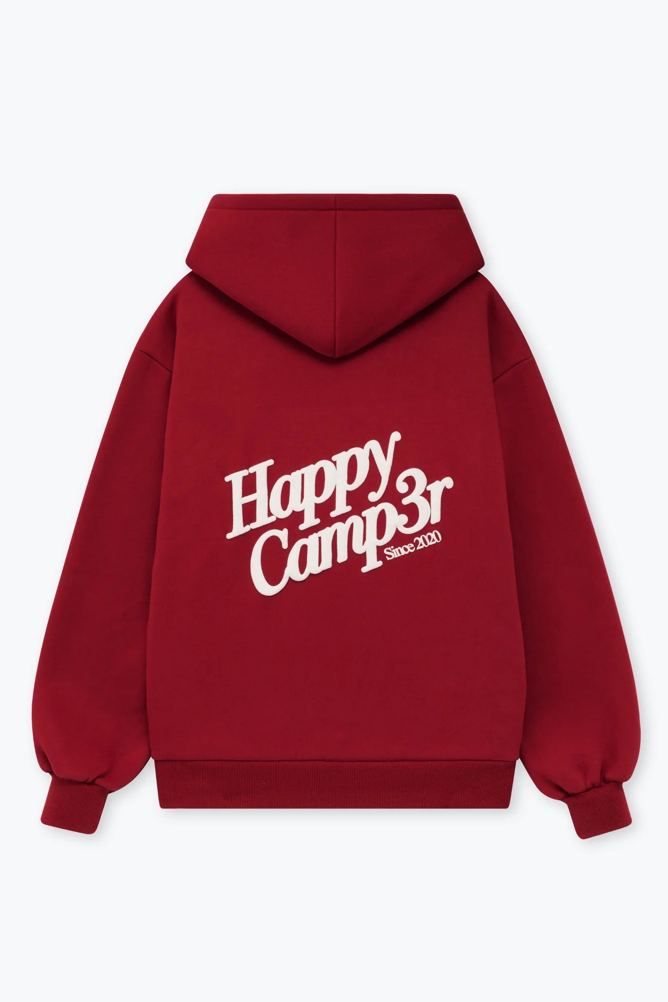 Happy Camp3r Puff Series Hoodie – Dark Cherry