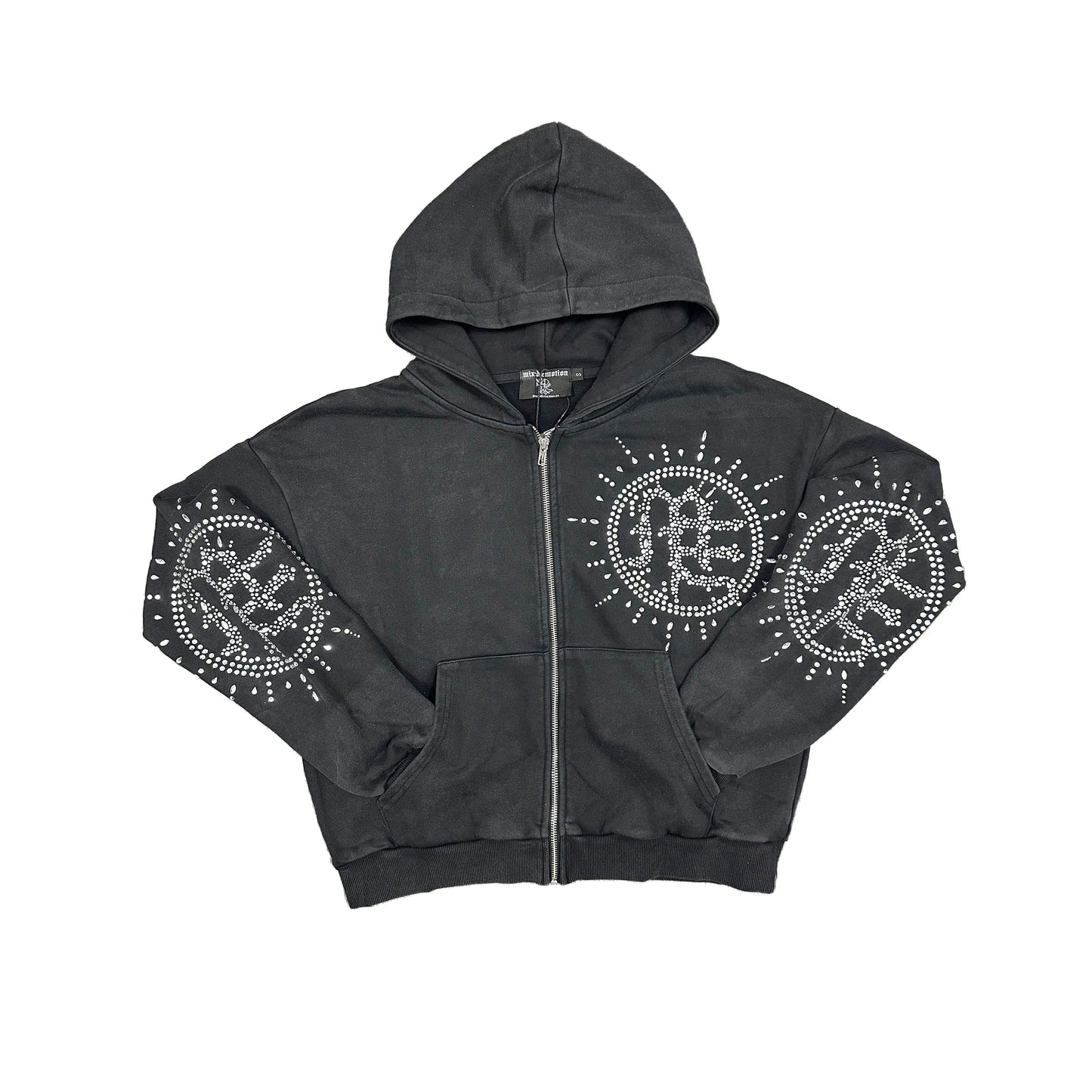 Mixed Emotion Eclipse Stone Zip Front Hoodie – epicstores Mixed Emotion Eclipse Stone Zip Front Hoodie – epicstores