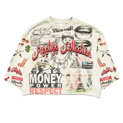 Prestige Money Power Respect Tee | Graphic Streetwear front view