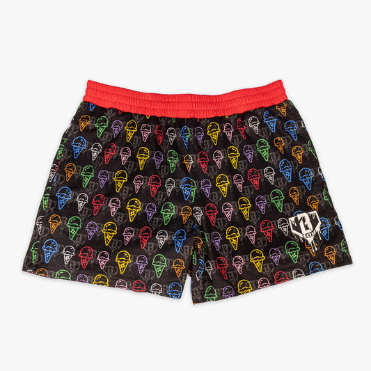 BL101 Ice Cream Youth Mesh Shorts FRONT VIEW