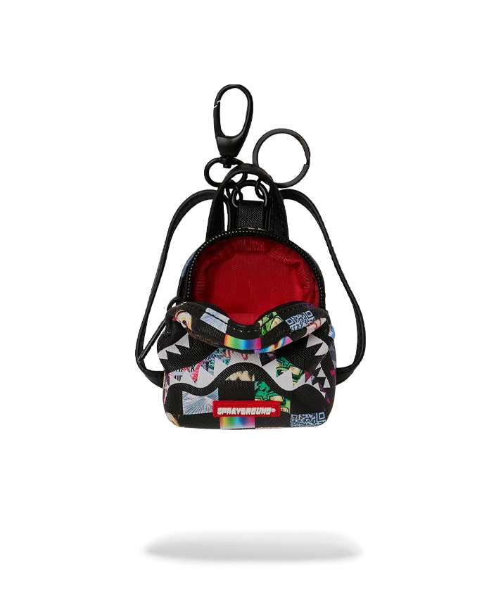 Sprayground Sharkverse Universe Backpack Keychain inside