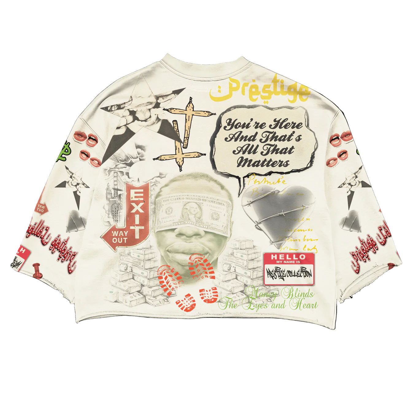Prestige Money Power Respect Tee | Graphic Streetwear back view