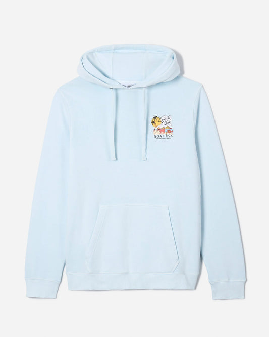 Goat USA Beach Club Hooded Sweatshirt front view