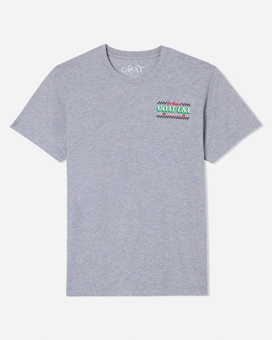 Goat USA Pizza Tee back view front view